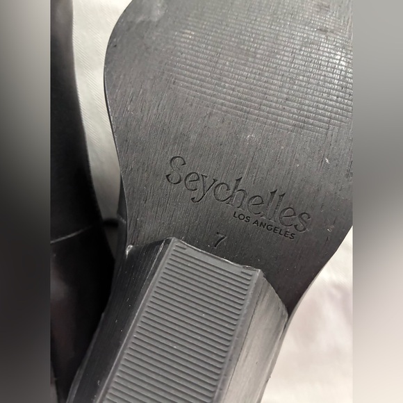 Seychelles Black Wedge Shoes - Picture 7 of 9